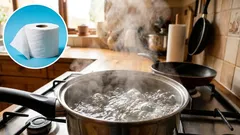 J'ai versé de l'eau bouillante sur le papier toilette et j'ai ainsi résolu un problème que rencontrent la plupart des familles.