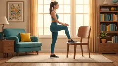 5 exercices pour les fessiers sans squats, adaptés même aux débutants (avec une chaise)