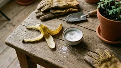 Une peau de banane et une pincée de sel : une astuce qui surprendra même les jardiniers les plus expérimentés